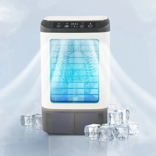 Portable USB Air Conditioner Fan – 3-Speed Mini Desktop Air Cooler with LED Night Light for Home, Office, Bedroom & Camping